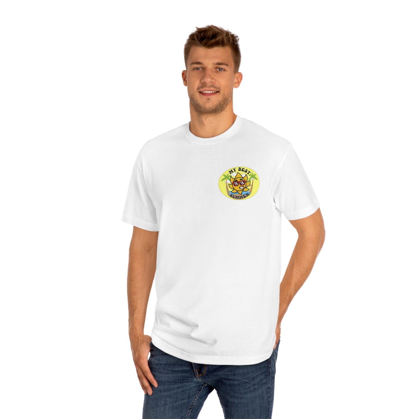 My Best Summer Pocket Unisex Classic Tee